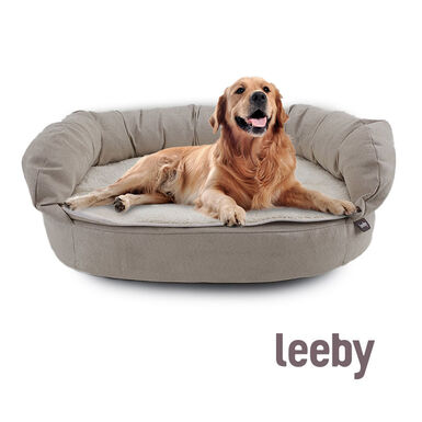 Leeby Sofá Ortopédico Viscoelástico Castanho para cães